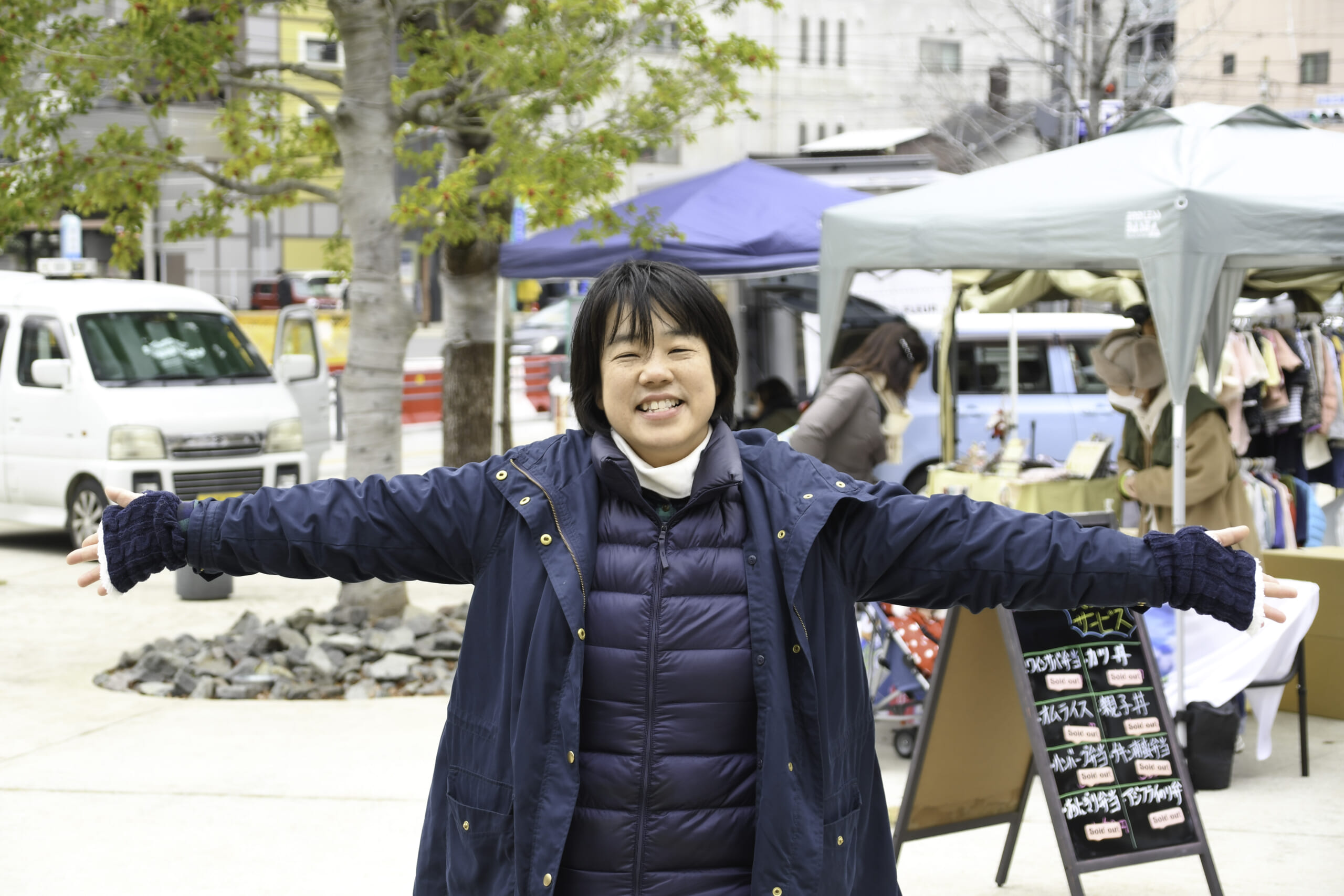 小さなお店が集まると、大きな笑顔の輪ができる　Happy market しお彩　工藤恵美さんの画像